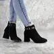 Ботильоны женские Fashion Macy 2321 40 размер 25,5 см Черный