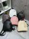 Черная с красным внутри - сумка-рюкзак Lady Bags на два отделения на молнии, со съемными кисточками (0387)