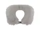 Надувная подушка со встроенной помпой Travel Neck Pillow Серая