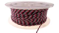 Сервопровод QJ 22 AWG скрученный (Futaba), 1 метр