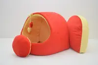 Будка для собак и котов Плюш красная №1 360х320х320