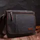 Сумка через плечо для ноутбука 13" из плотного текстиля Vintage 22200 Черный