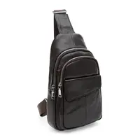 Мужской кожаный рюкзак через плечо Keizer K13316br-brown