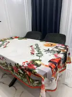 СТ.Новогодняя скатерть 150х215см. Полиэстер. Турция.