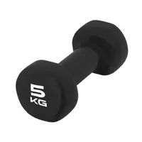 Гантель виниловая PowerPlay 4125 Achilles Black, 2*5 кг