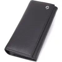 Місткий гаманець для жінок із натуральної шкіри ST Leather 23097 Чорний