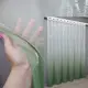 Готовая тюль (3х2,7м.), растяжка "Омбре" из органзы. Цвет зеленый с белым. Код 1443т 42-0278