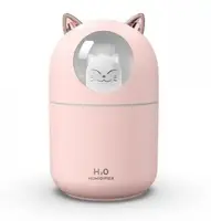Увлажнитель воздуха Котик Humidifier H2O Cat USB Диффузор с подсветкой – ночником, 300мл
