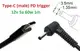 Переходник на 12v (max 5a, 60w) 3.5x1.35mm 1m з USB Type-C (male) Power Delivery PD тригер (A class) 1 день гар.