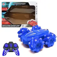 Уценка. Машинка-перевертыш "Rotation stunt car" (голубая) не крутится одно колесо, но машинка ездит