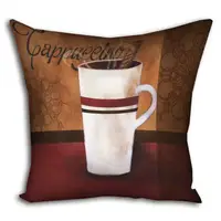 Подушка c принтом габардиновая Cappuccino 40x40 (4P_PW027)