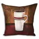 Подушка c принтом габардиновая Cappuccino 40x40 (4P_PW027)