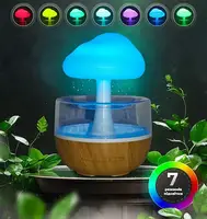 Ночник-увлажнитель воздуха гриб с эффектом дождя с подстветкой RGB