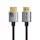 8K SLIM HDMI 2.1 Cable Aluminum Housing, Gold plated 8K/60HZ, Black