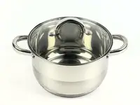 Кастрюля с крышкой Best Seller KH-2245 20 см 3.4 л серебристая