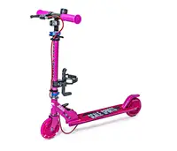 Двухколесный самокат Scale Sports SS-31, складной, ручной тормоз, Led-фонарик. Pink (1747169811)