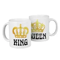 Парные кружки для двоих King, queen 330 мл (KR2_18A006)