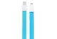 Кабель microUSB Flat Full Speed II RC-011m 1m blue Remax 311003