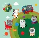 Детская книга аппликаций "Коты" 403242 с наклейками