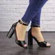 Женские босоножки на каблуке Fashion Cliff 1533 40 размер 25,5 см Черный