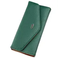 Кошелек женский из экокожи флотар KIVI 19062 Зеленый