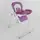 Стульчик для кормления "Toti W-62005". Pink and White (96503)