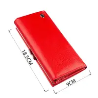 Женский кошелек с монетницей на защелке ST Leather 18957 Красный