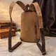 Оригинальная сумка для мужчин через плечо с уплотненной спинкой Vintagе 22177 Коричневый