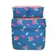 Постельное белье Lotus Home Perfect Ranforce - Flamingo голубой полуторный