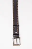 Шкіряний чорний ремінь, класичного стилю, 196R40Y1W2
