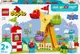 Конструктор LEGO DUPLO Свинка Пеппа Ярмарка развлечений 53 детали (10453)