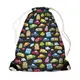 Рюкзак-мешок детский MINI Машинки на черном фоне 26х36 см (DRM_17M003_BL)