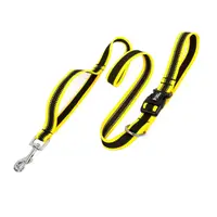 Нашийник зашморг для собак TUFF HOUND TC00103 Yellow Black XS з повідцем