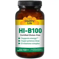 Витамины и минералы Country Life HI-B100, 100 таблеток