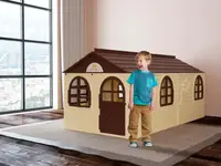 Детский игровой Домик со шторками 02550/22 пластиковый