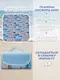 Складной коврик (покрывало) сумка для пикника / пляжа Folding Rud 200х193 Blue
