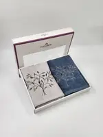 Подарунковий набір рушників Premium Bamboo 500 g/m2 50х90см 2 шт. Amore Gri - Mavi