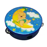 Деревянная игрушка Бубен MD 0367-19-30 диаметр 15 см