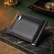Мужской кошелек с металлическим зажимом из натуральной кожи ST Leather 23092 Черный