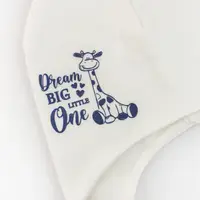 Шапочка із подвійного трикотажу на зав'язці Жирафік