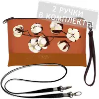 Клатч через плечо Хлопок 25x15 см (KL_21M023_BR)