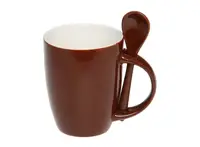 Чашка с ложкой Original Brown