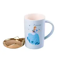 Чашка порцелянова Princess 400мл з кришкою Блакитний HPCYM0845BL