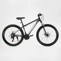 Велосипед Спортивный Corso 27.5". "LEGEND", 21 скорость, алюминиевая рама 15.5’’, переключатели Shimano. Black (138283)