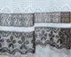 Тюль сетка 3х1,5 м , полоса, цвет белый с венге Код 609т 40-272