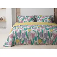 Постельное белье евро ТЕП Bright tulips 2-00880-24424 200х215 см
