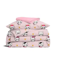 Подростковое постельное белье с простыней на резинке PINK PARIS CATS CS3