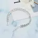 Женский серебристый браслет код 2267