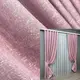 Комплект (2шт. 1,5х2,7м.) готовых штор лён. Цвет розовый. Код 1748ш 33-0646