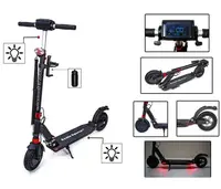 Электросамокат Scale Sports SS-03 Vulkan (дисплей, подсветка + фонарик). Black - 1008520694